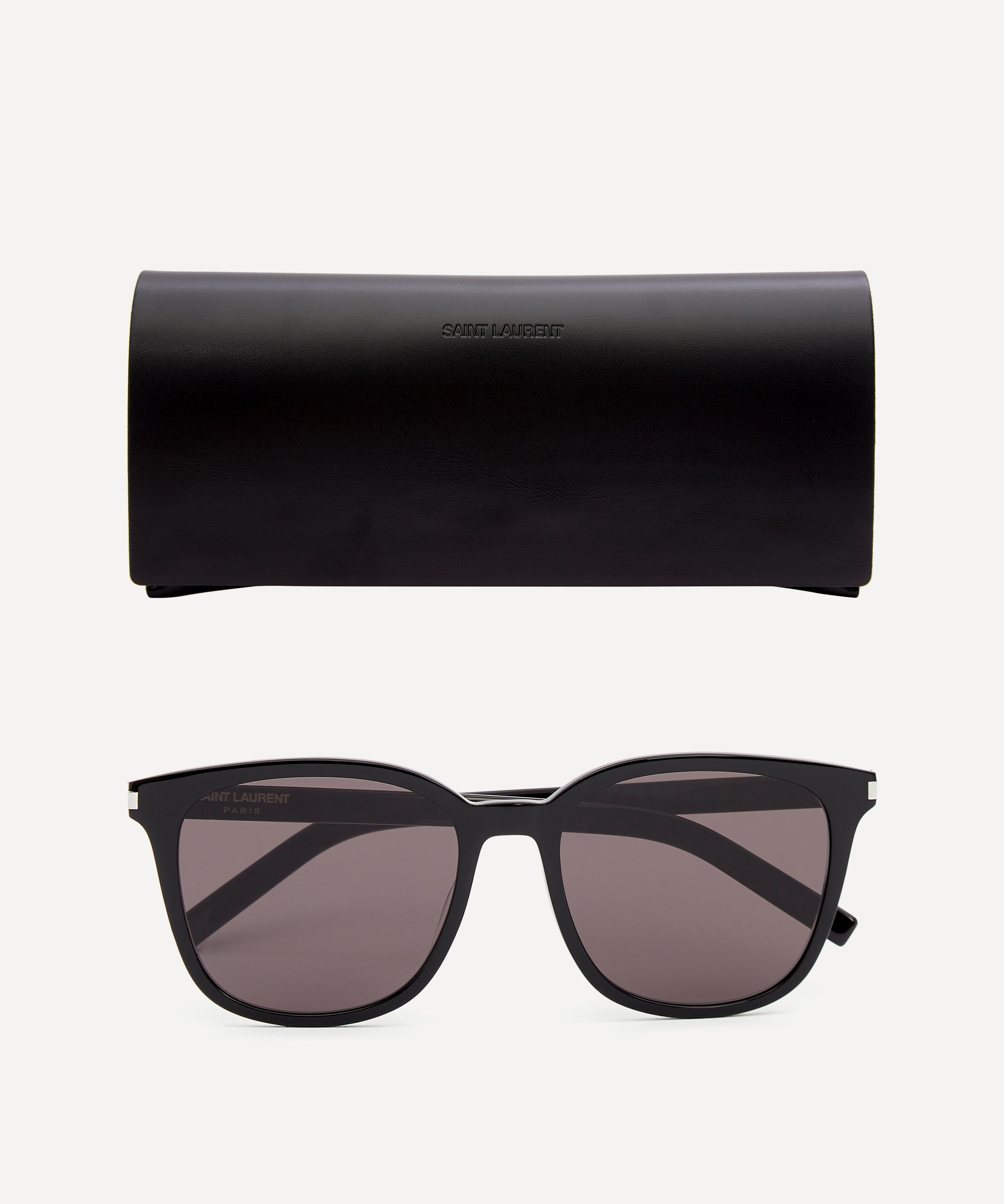 Saint laurent round store acetate sunglasses