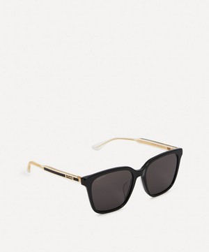 Gucci - Rectangular Acetate and Metal Sunglasses image number 1
