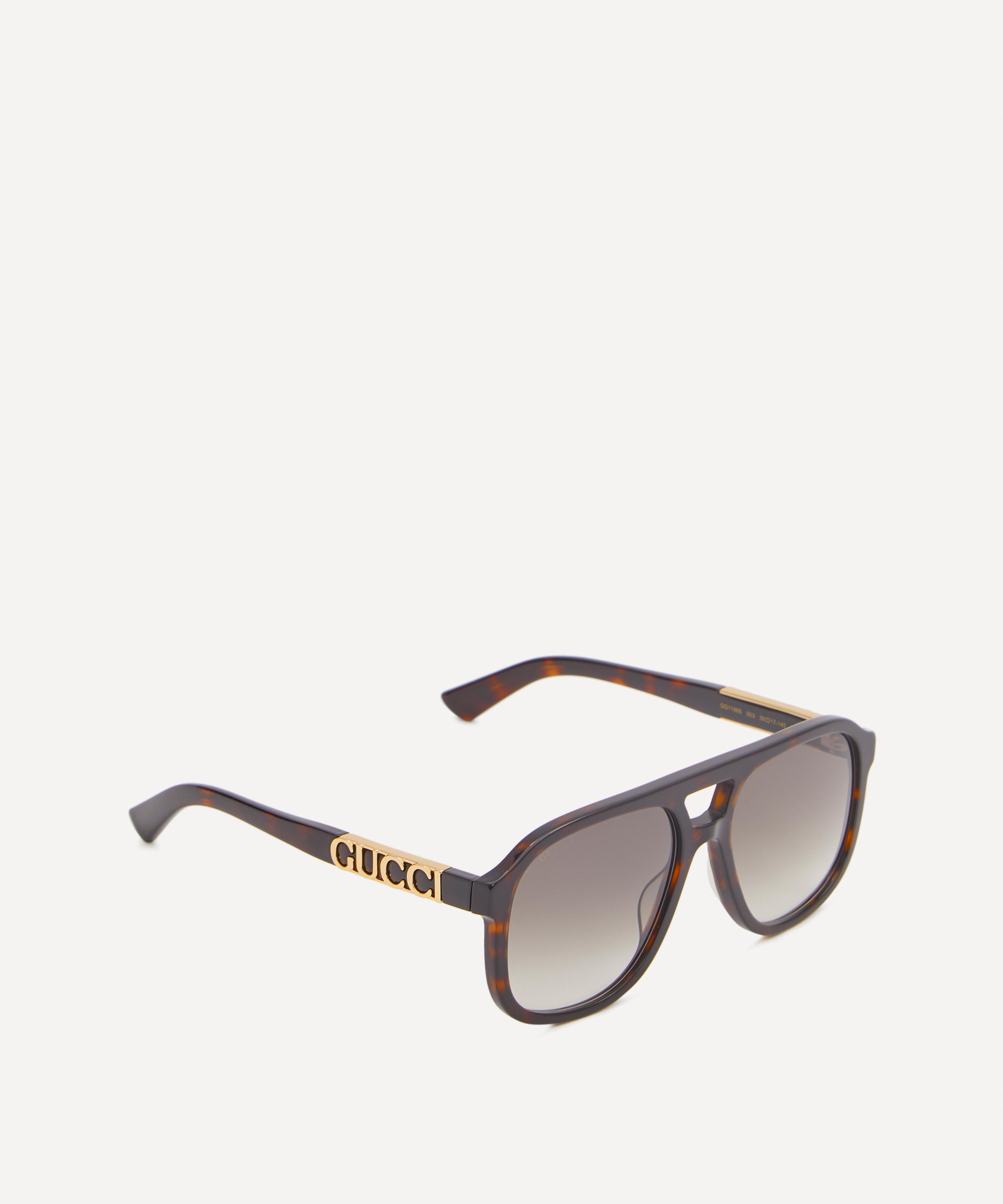 Gucci - Navigator Acetate Aviator Sunglasses image number 1