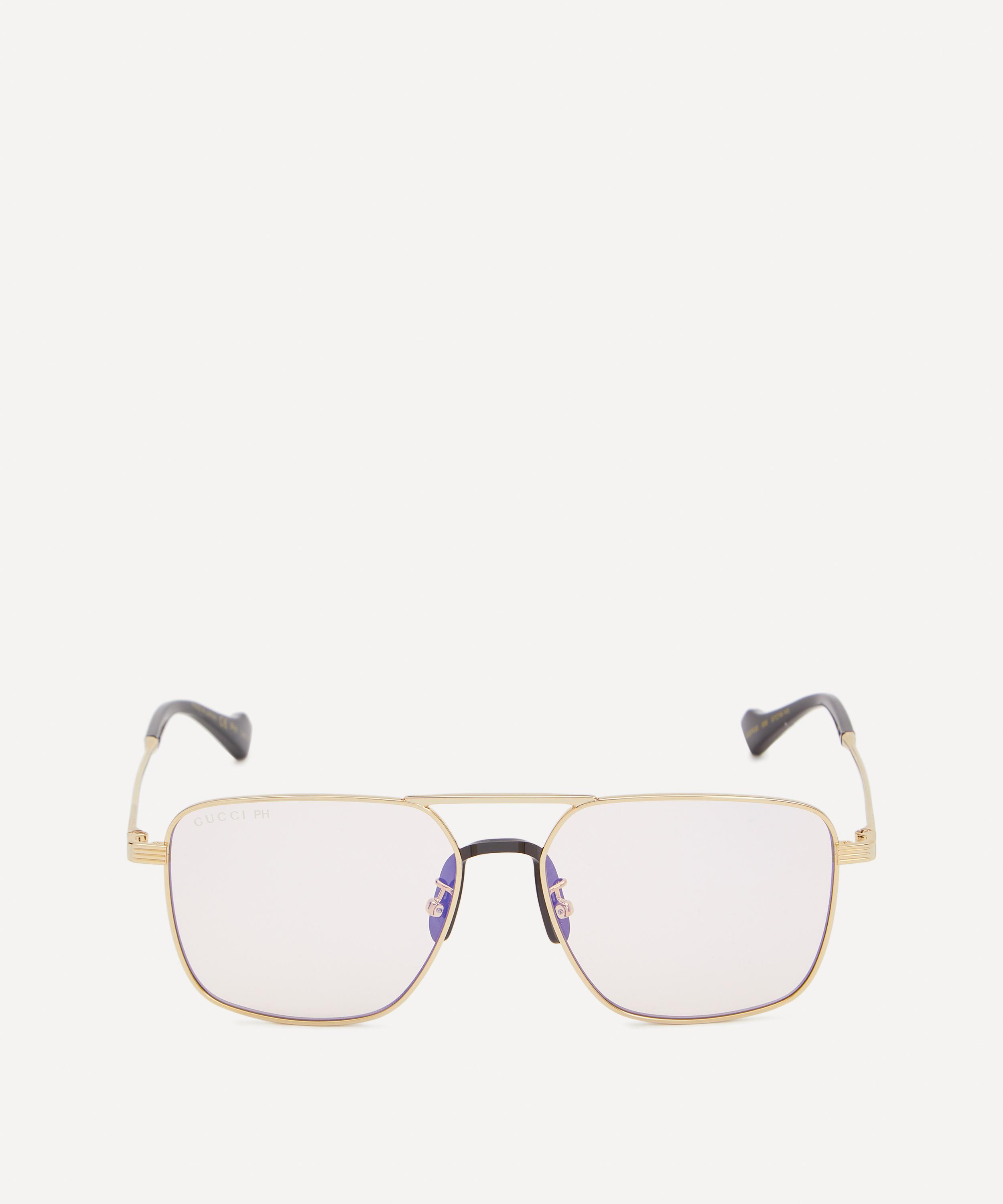 Gucci - Square Full Rim Metal Optical Glasses image number 0
