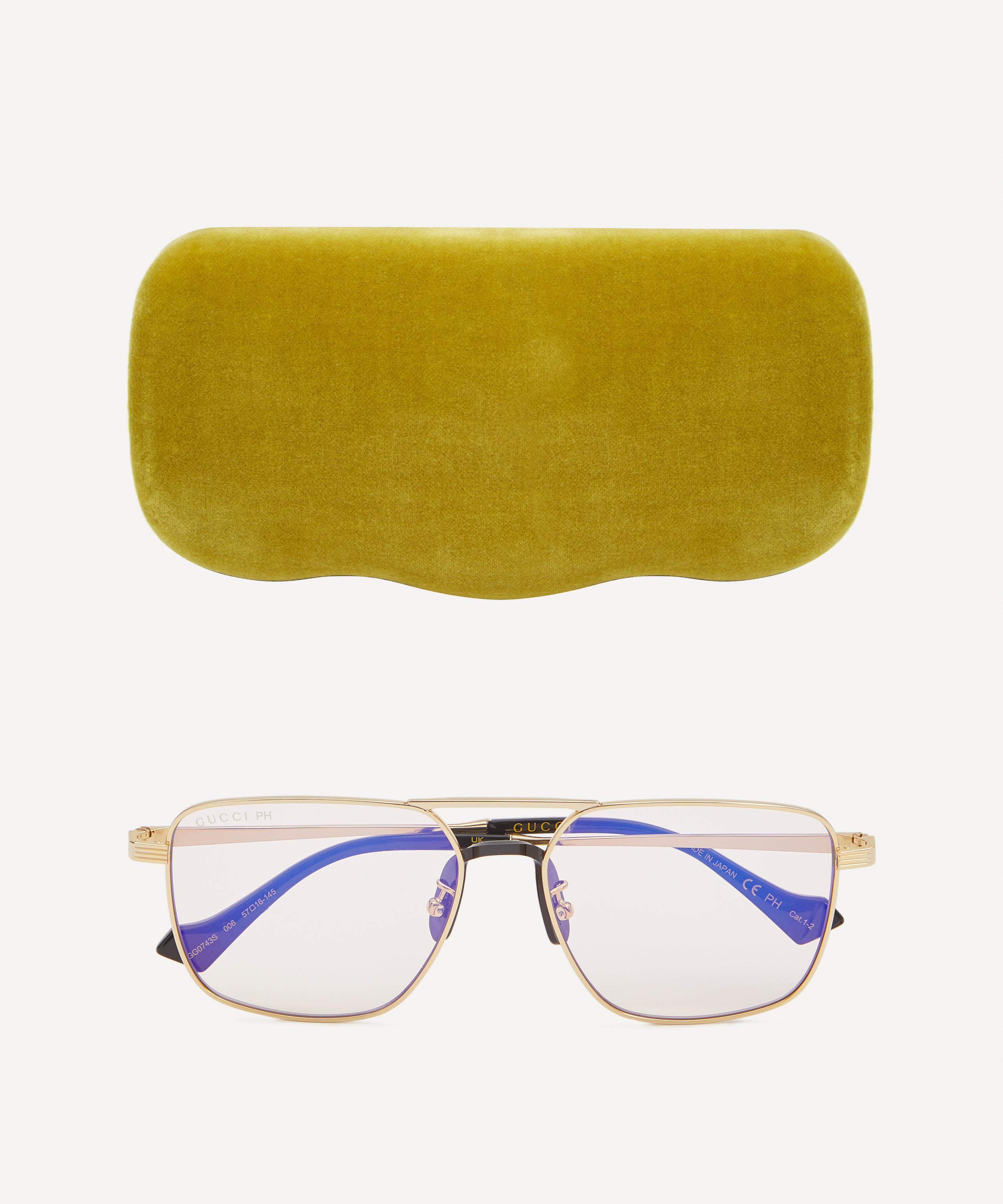 Gucci - Square Full Rim Metal Optical Glasses image number 3