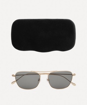 Gucci - Rectangular Full Rim Metal Sunglasses image number 3