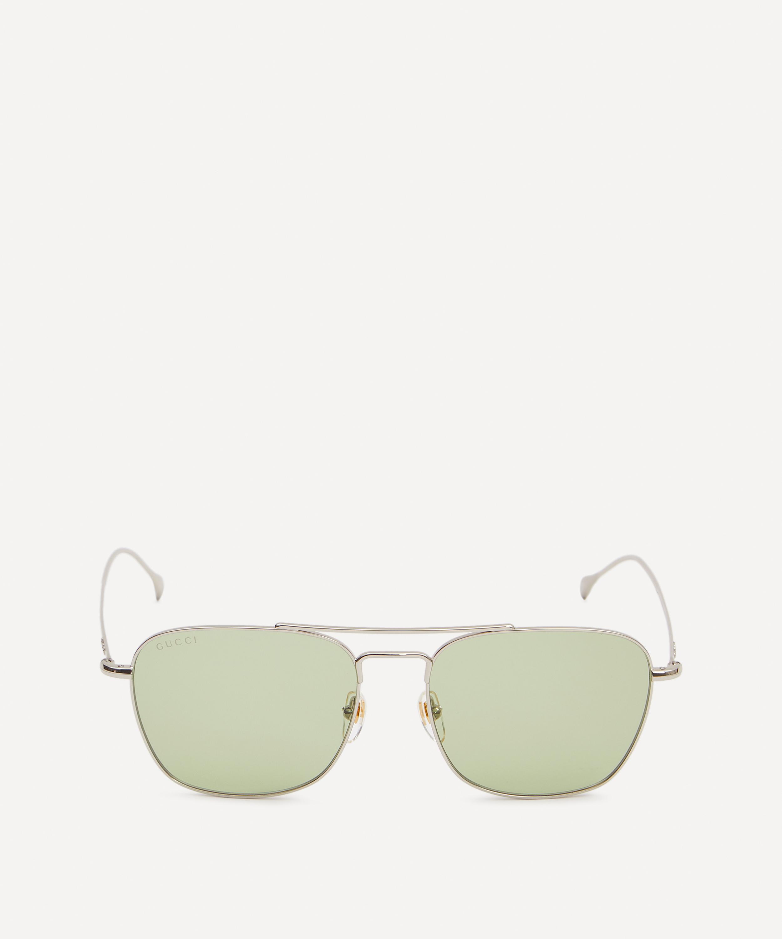 Gucci - Rectangular Full Rim Metal Sunglasses image number 0