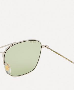 Gucci - Rectangular Full Rim Metal Sunglasses image number 2