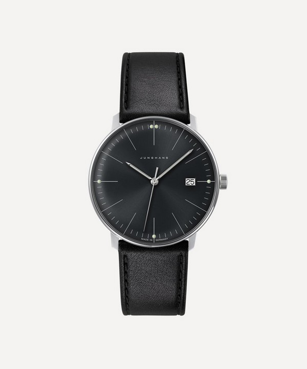 Junghans - Max Bill Minimalist Dark Grey Quartz Watch image number null