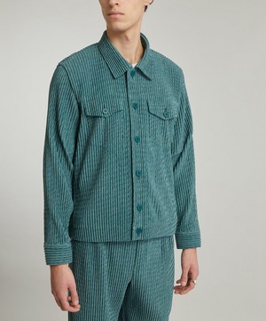 HOMME PLISSÉ ISSEY MIYAKE - Zipper Chain Pleated Jacket image number 2
