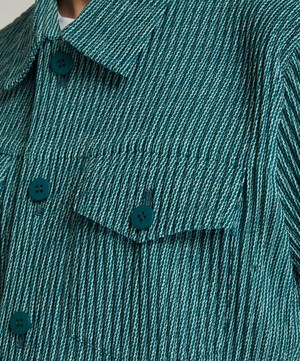 HOMME PLISSÉ ISSEY MIYAKE - Zipper Chain Pleated Jacket image number 4