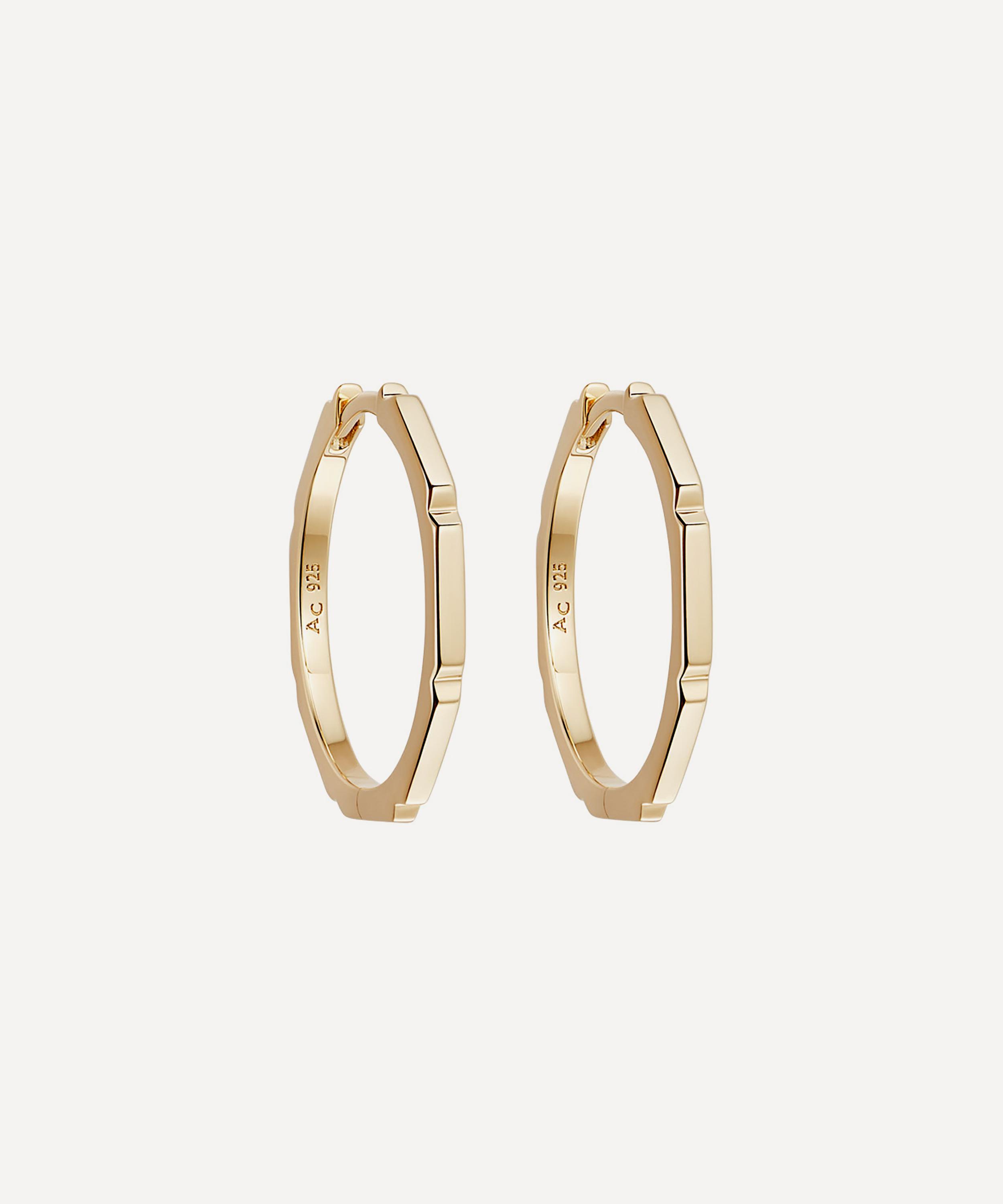 Astley Clarke - 18ct Gold Plated Vermeil Silver Aubar Hoop Earrings image number 0