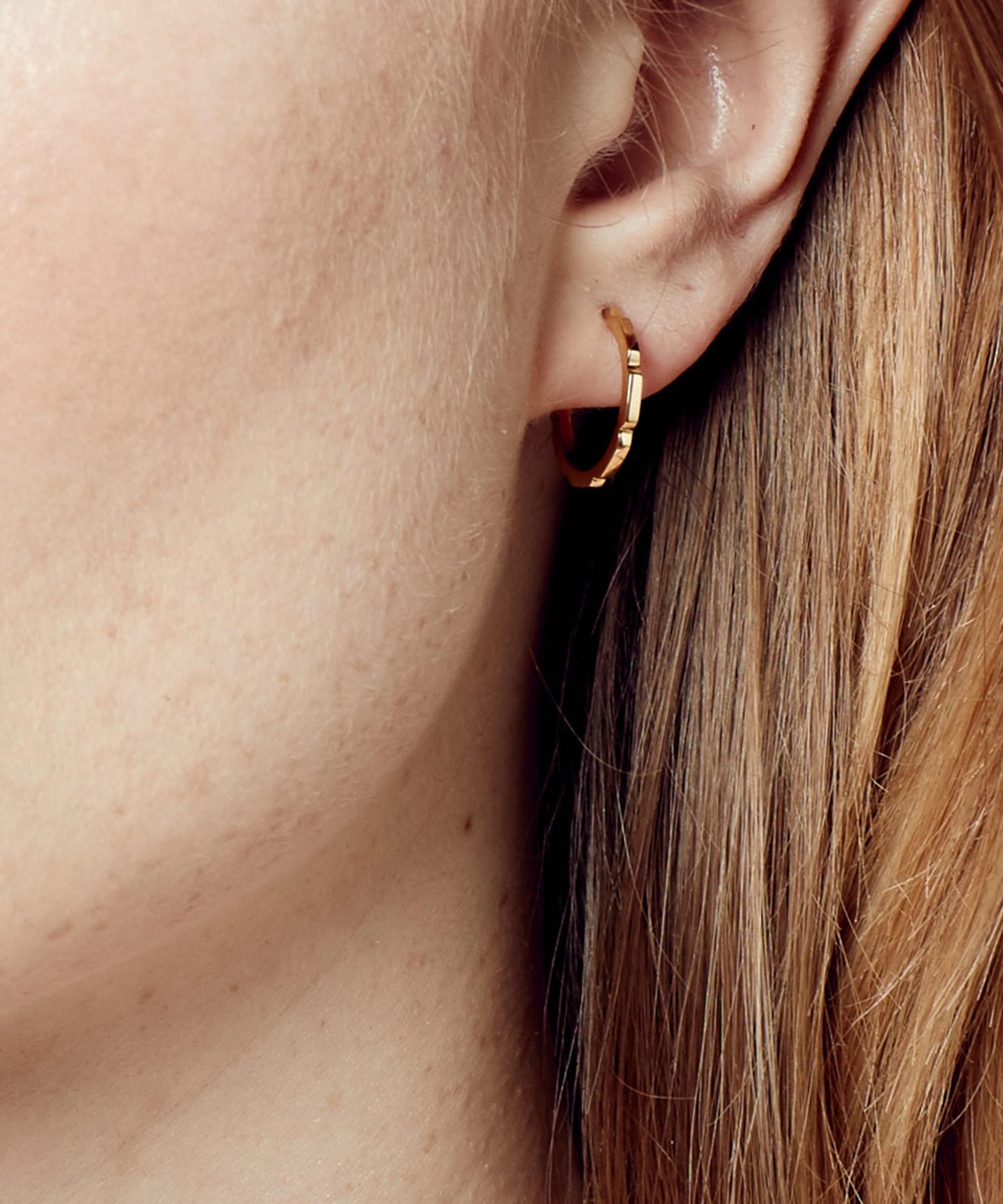 Astley Clarke - 18ct Gold Plated Vermeil Silver Aubar Hoop Earrings image number 1