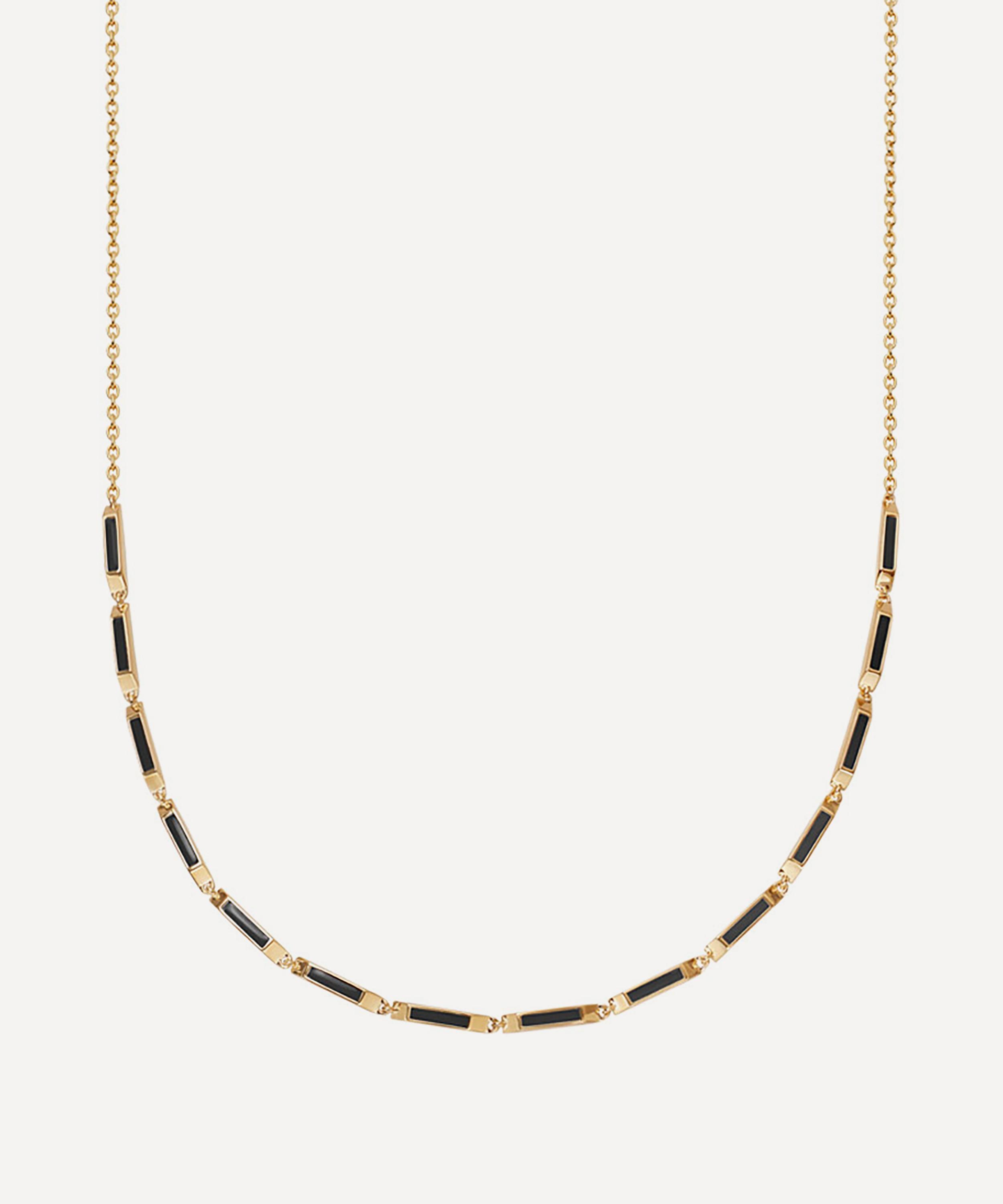 Astley Clarke - 18ct Gold Plated Vermeil Silver Aubar Enamel Necklace image number 0