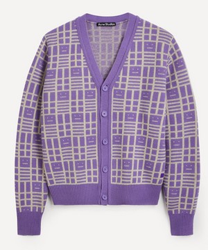 Acne Studios - Face Checkerboard Cardigan image number 0
