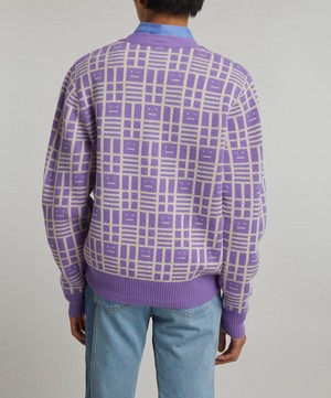Acne Studios - Face Checkerboard Cardigan image number 3