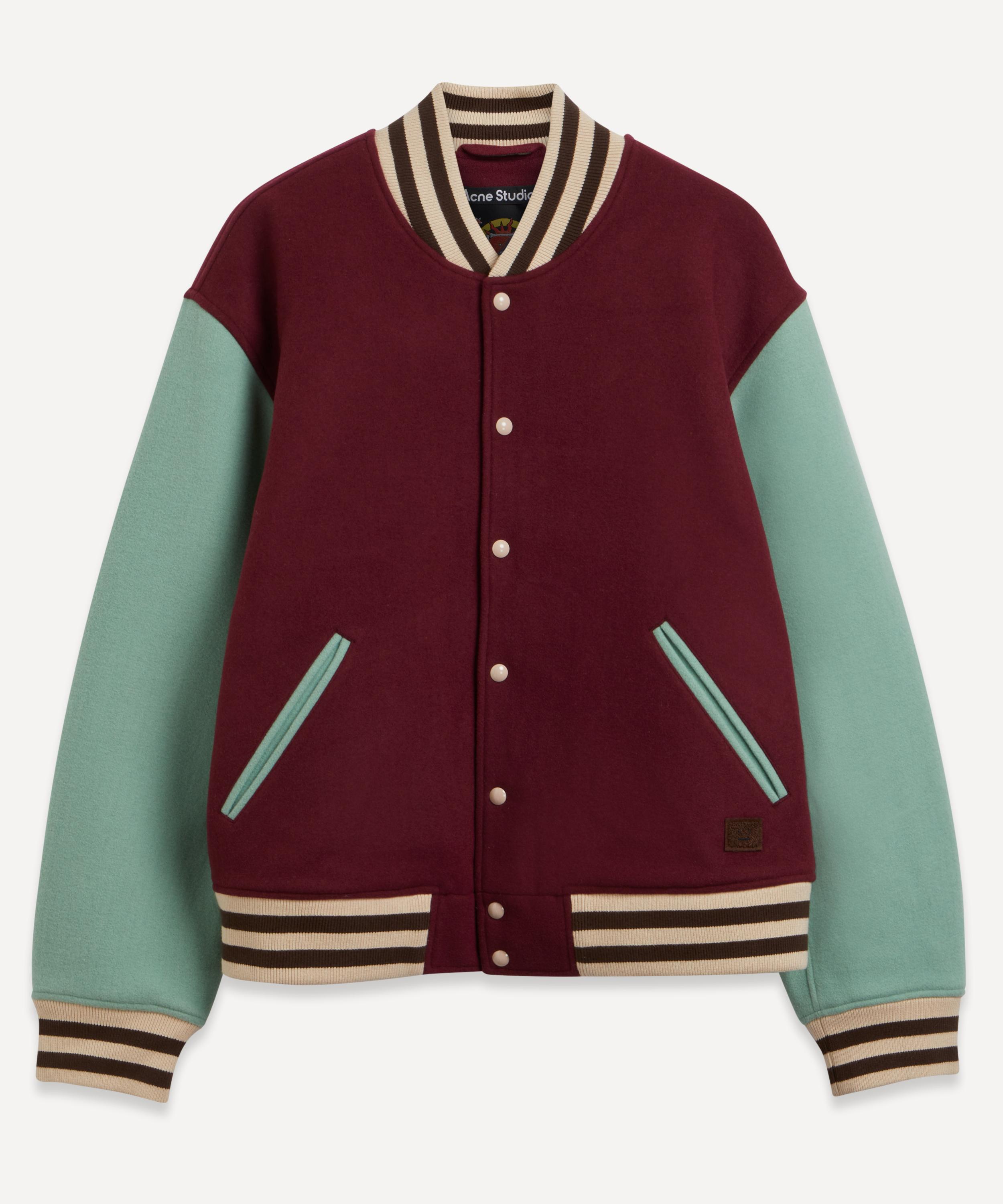 Forest Green Wool Varsity Jacket Wholesale