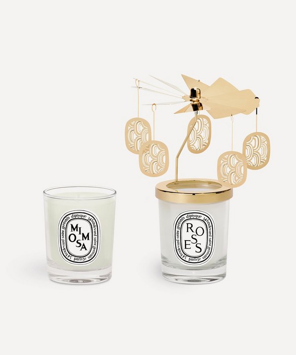 Diptyque - Roses & Mimosa Candle Duo with Carousel image number 0