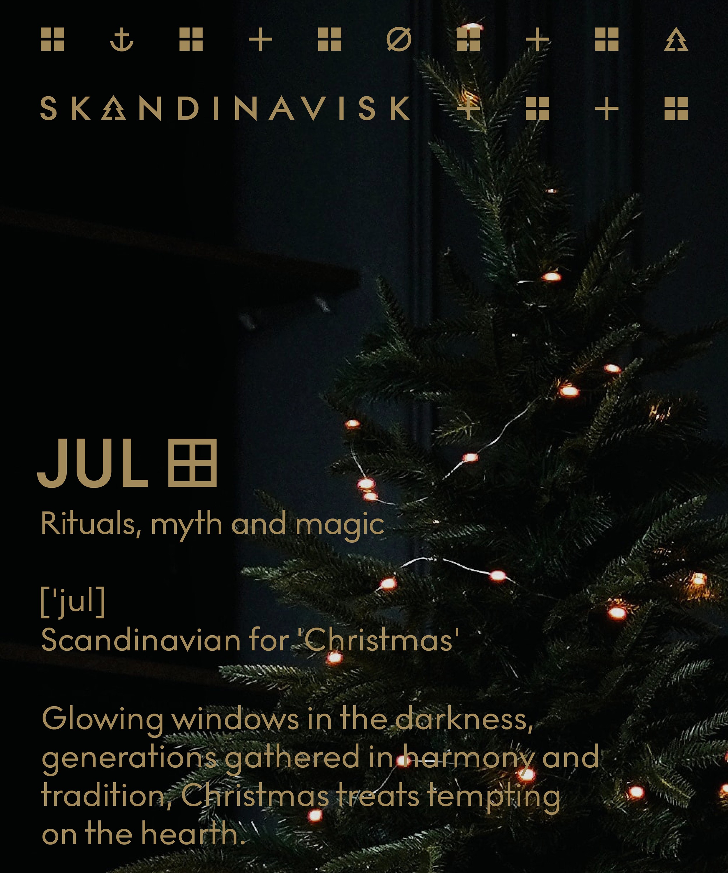Skandinavisk Scented candle with lid, JUL, 3-wick