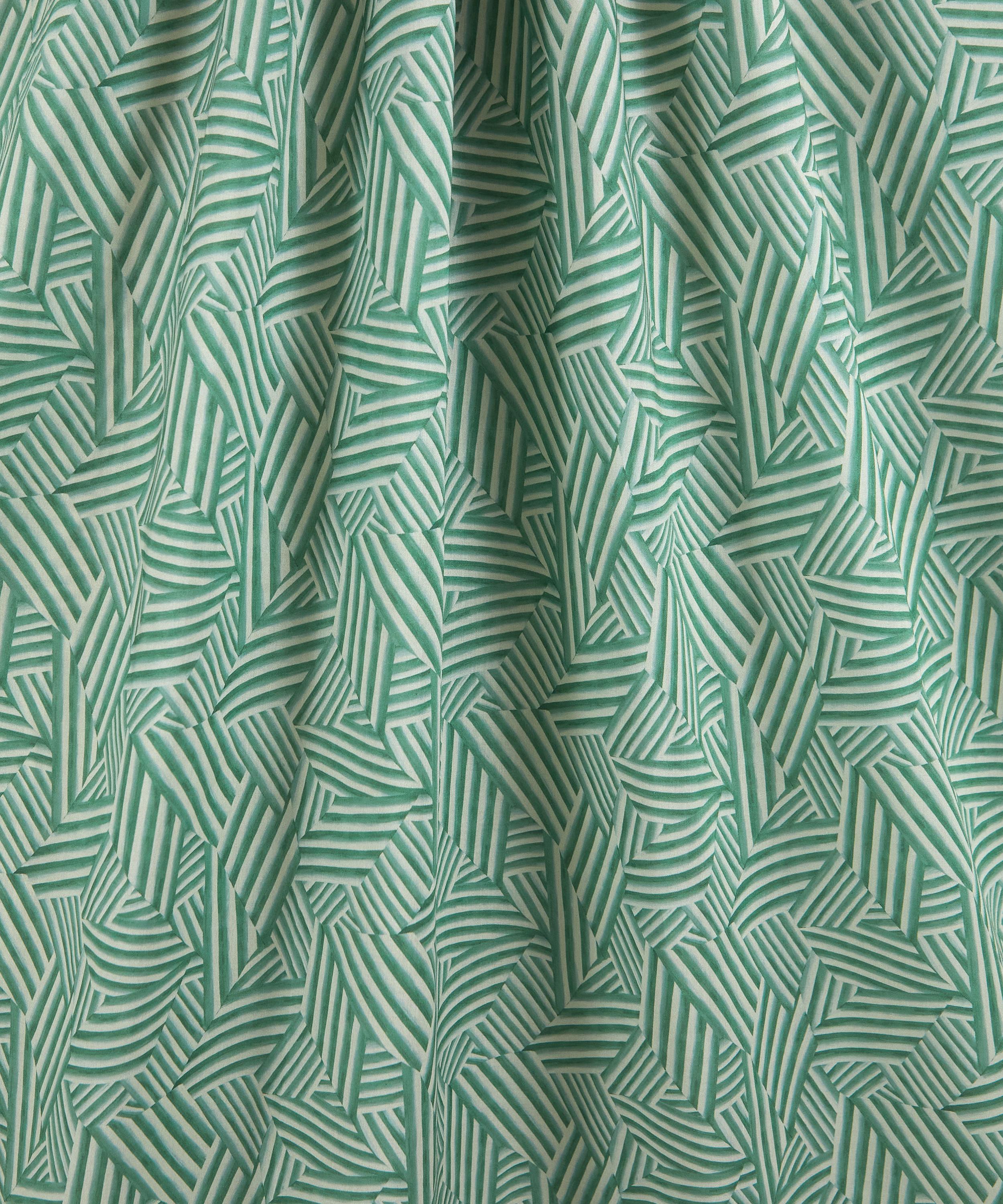 Italian Cotton Shadow Stripe in Sage