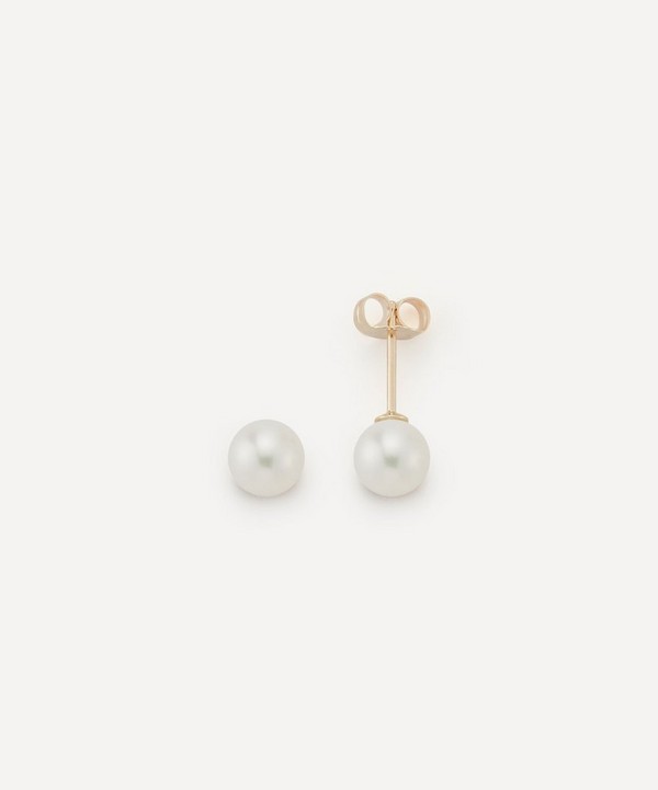 Mateo - 14ct Gold 6mm Pearl Stud Earrings image number null