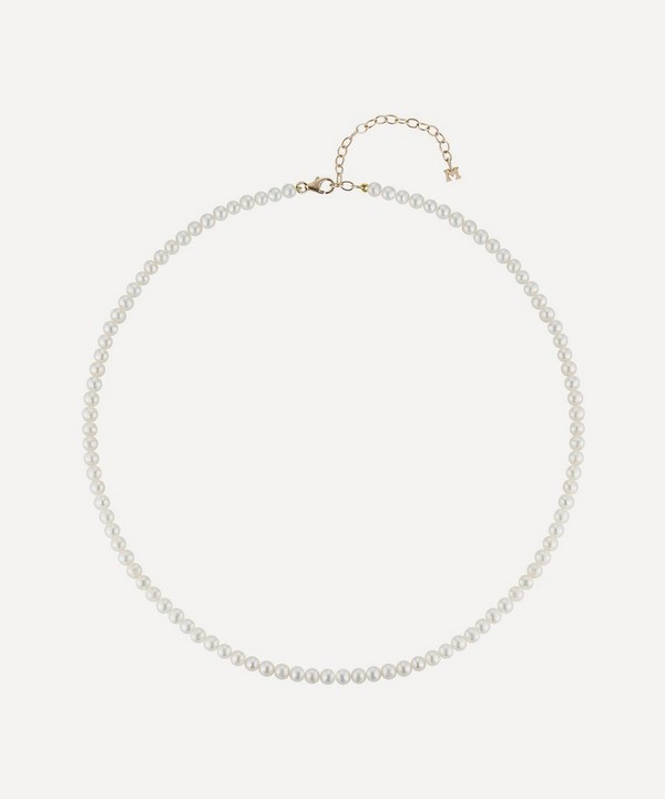 Mateo - 14ct Gold Pearl Beaded Choker image number null