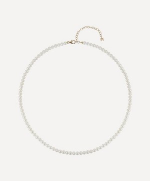 Mateo - 14ct Gold Pearl Beaded Choker image number 0