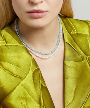 Mateo - 14ct Gold Pearl Beaded Choker image number 1