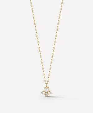 14ct Gold The Little Things Pearl and Diamond Pendant Necklace