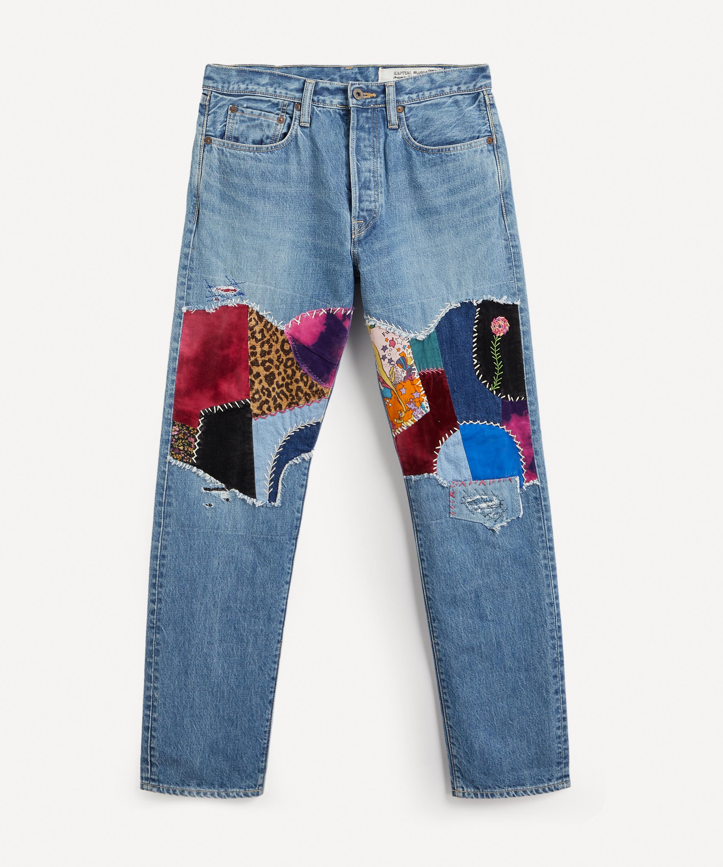 Kapital Monkey Cisco Straight-Leg Patchwork Jeans | Liberty