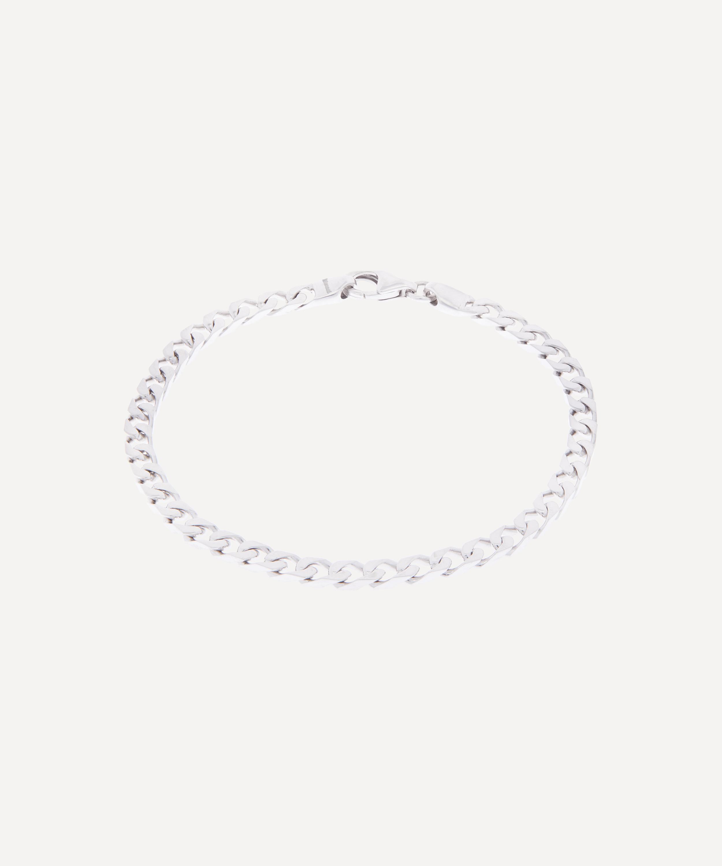 Miansai Men's 4mm Cuban Chain Bracelet, Silver, Medium