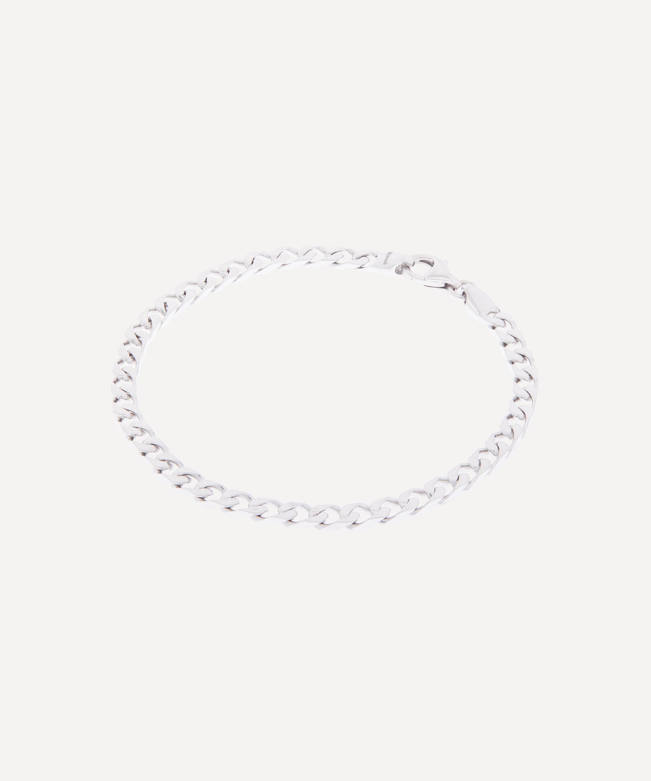 Miansai Men's 4mm Cuban Chain Bracelet, Silver, Medium