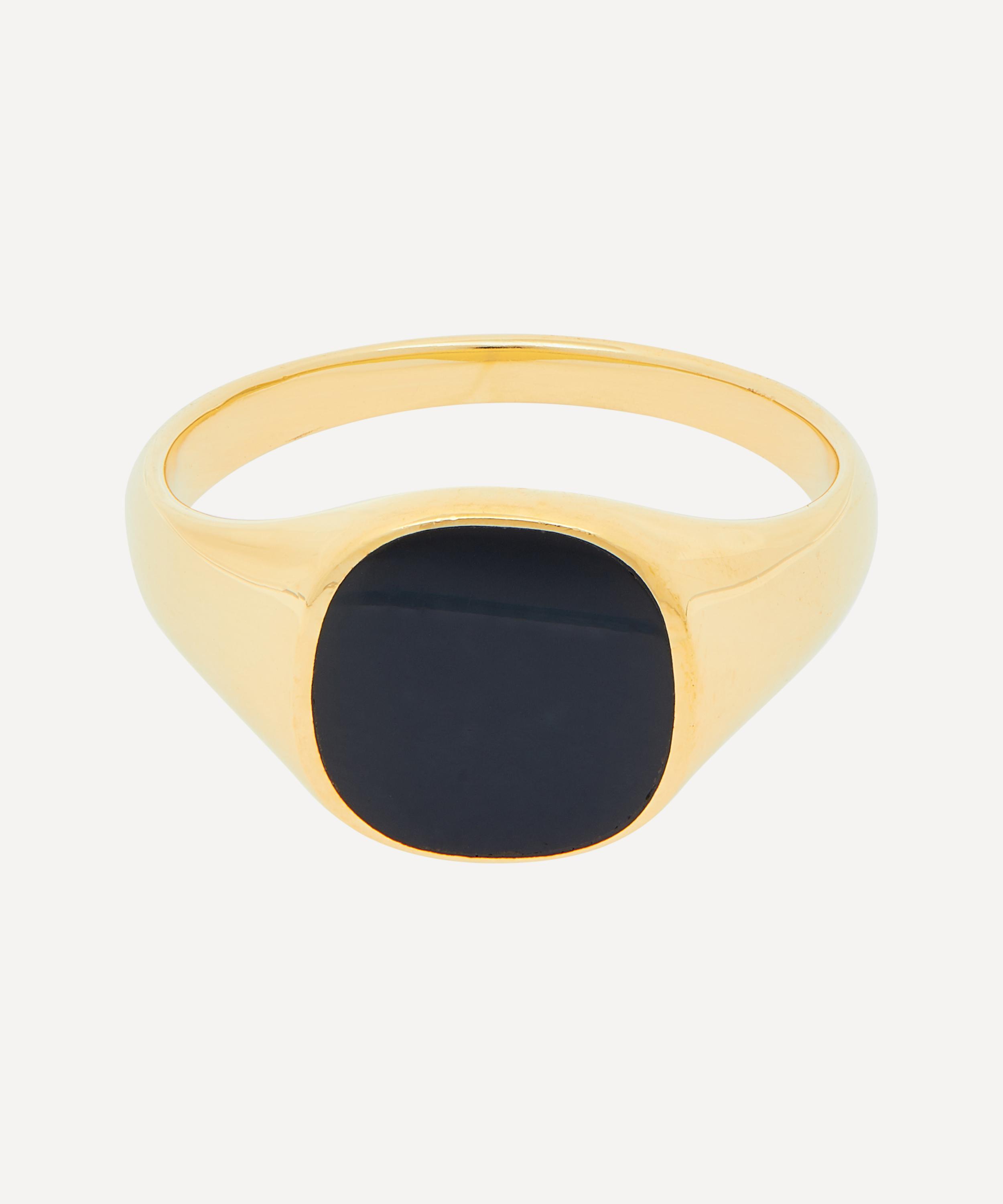 Miansai 14ct Gold Plated Vermeil Silver Olympus Signet Ring | Liberty