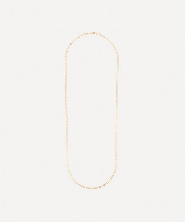 Miansai - 14ct Gold 3mm Cuban Chain Necklace image number null