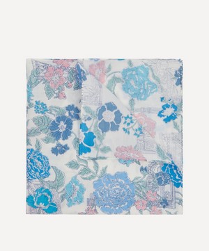 Liberty - Mary Medium Blue Cotton Handkerchief image number 1