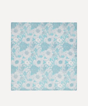 Liberty - Swim Dunclare Medium Blue Cotton Handkerchief image number 0