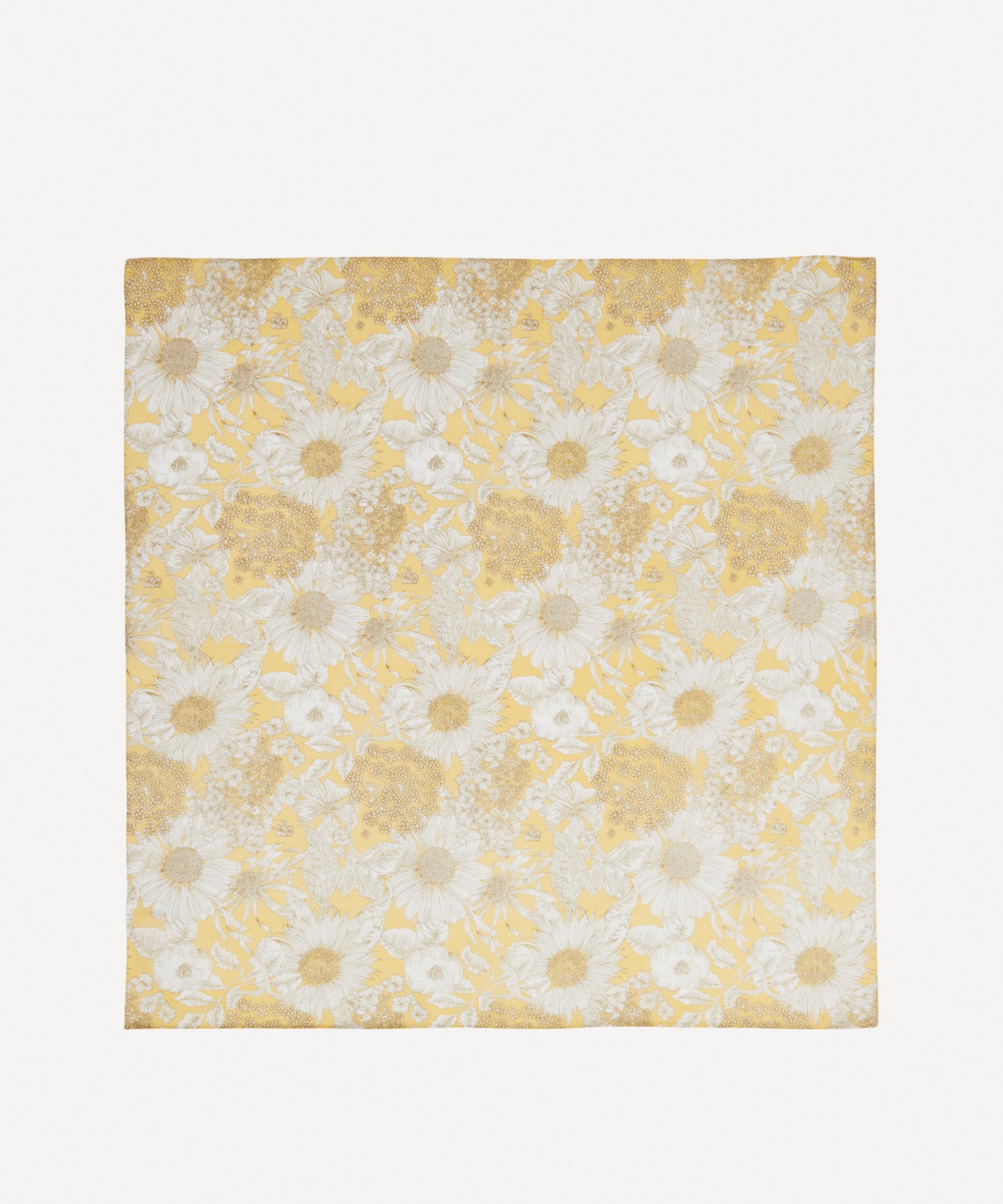 Liberty - Swim Dunclare Medium Yellow Cotton Handkerchief image number 0