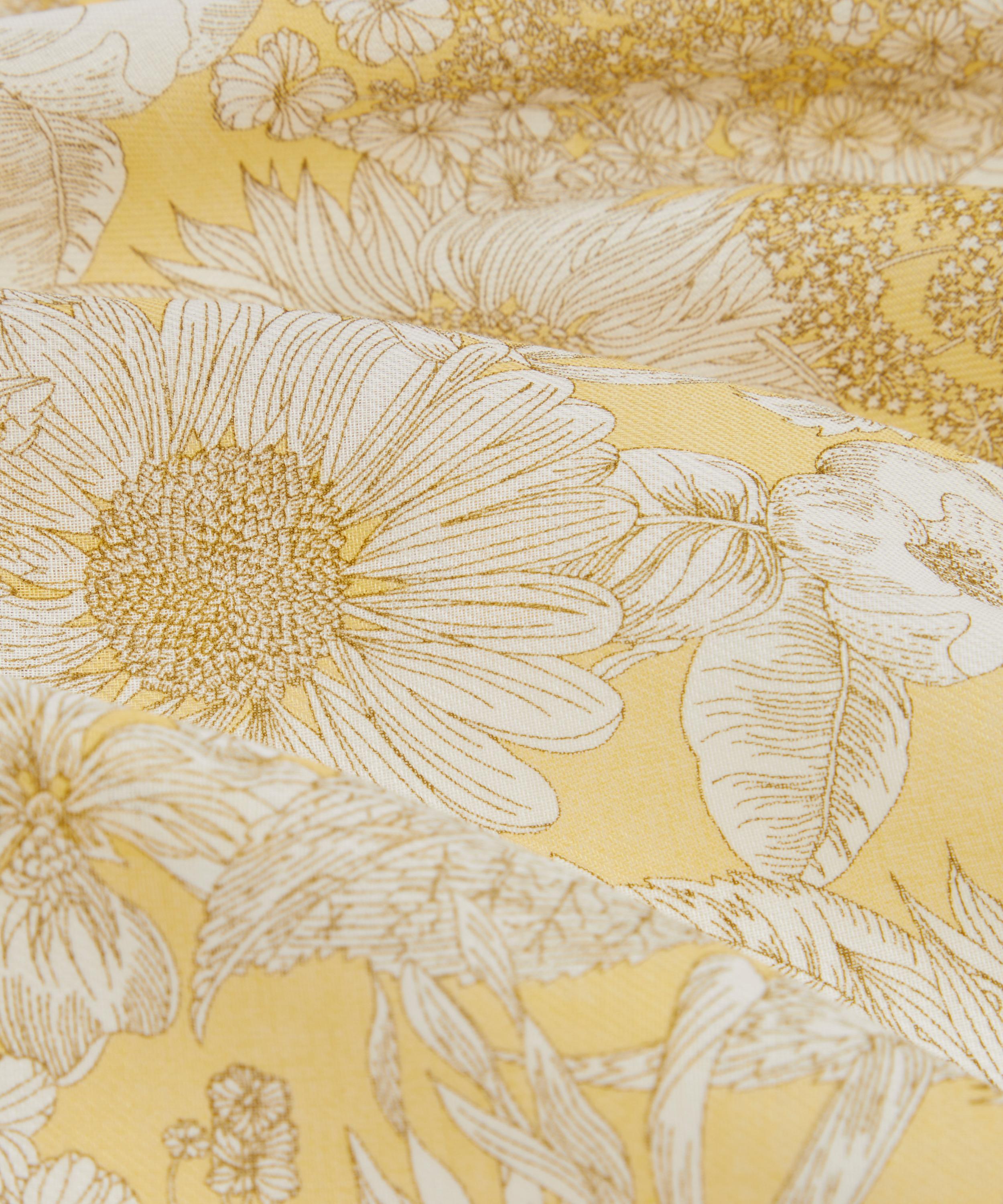 Liberty - Swim Dunclare Medium Yellow Cotton Handkerchief image number 2