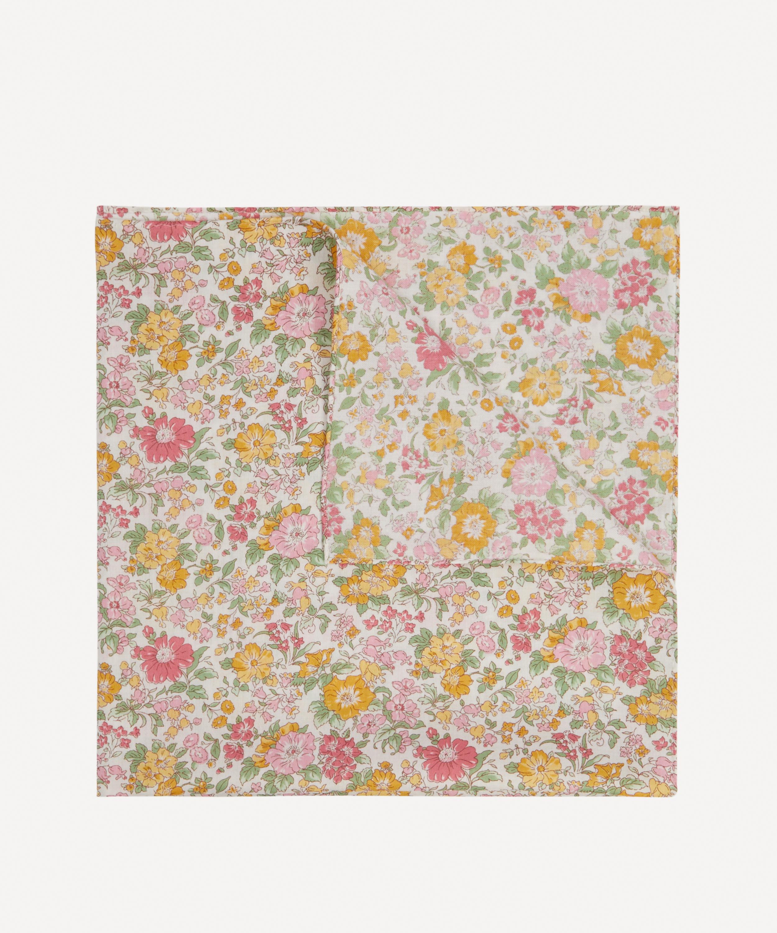Liberty - Clare Rich Medium Yellow Cotton Handkerchief image number 1