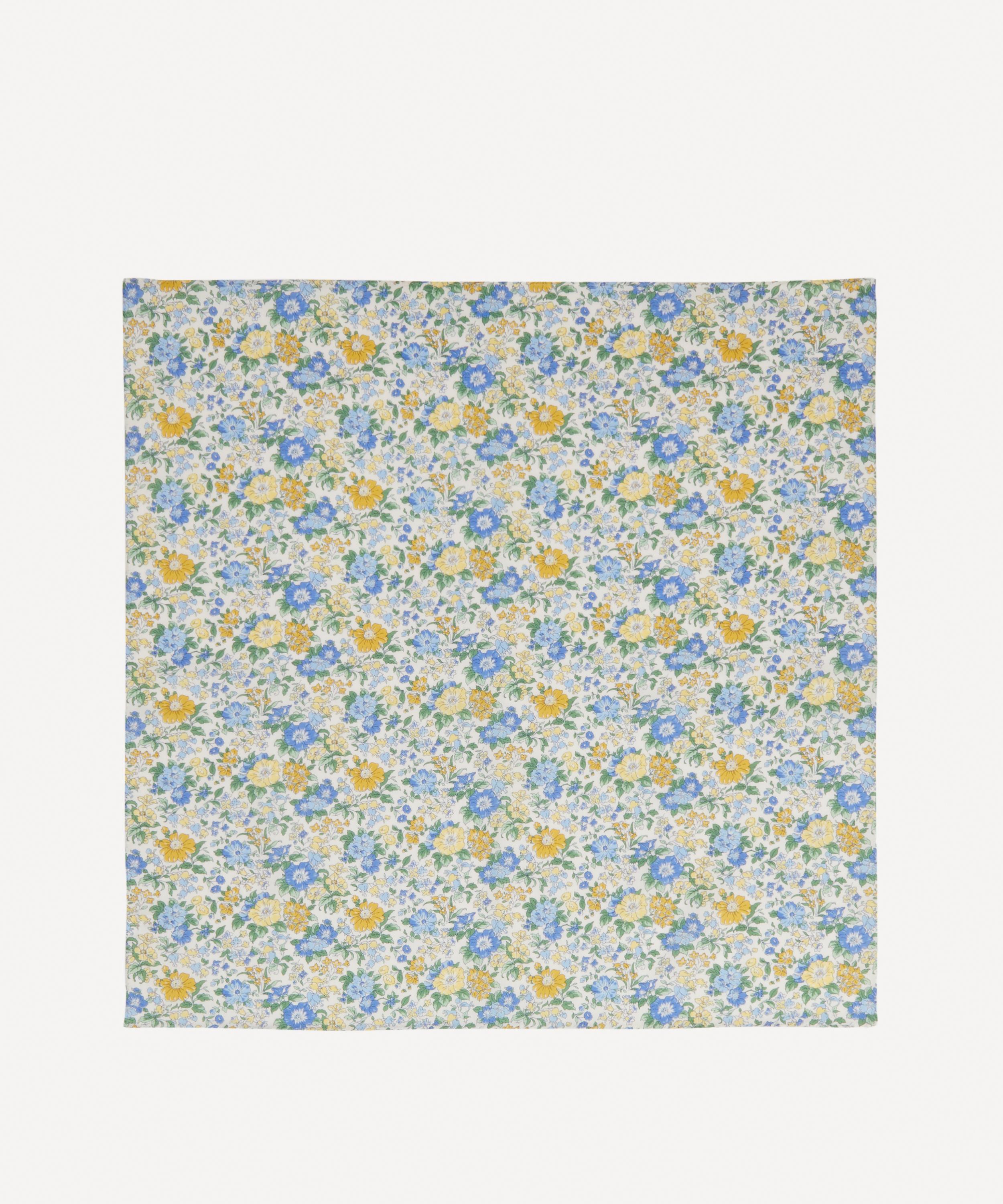 Liberty - Clare Rich Medium Blue Cotton Handkerchief image number 0