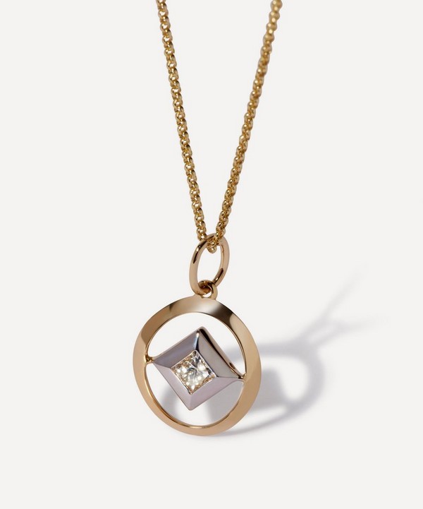 Annoushka - 14ct Gold Diamond Birthstone Pendant Necklace