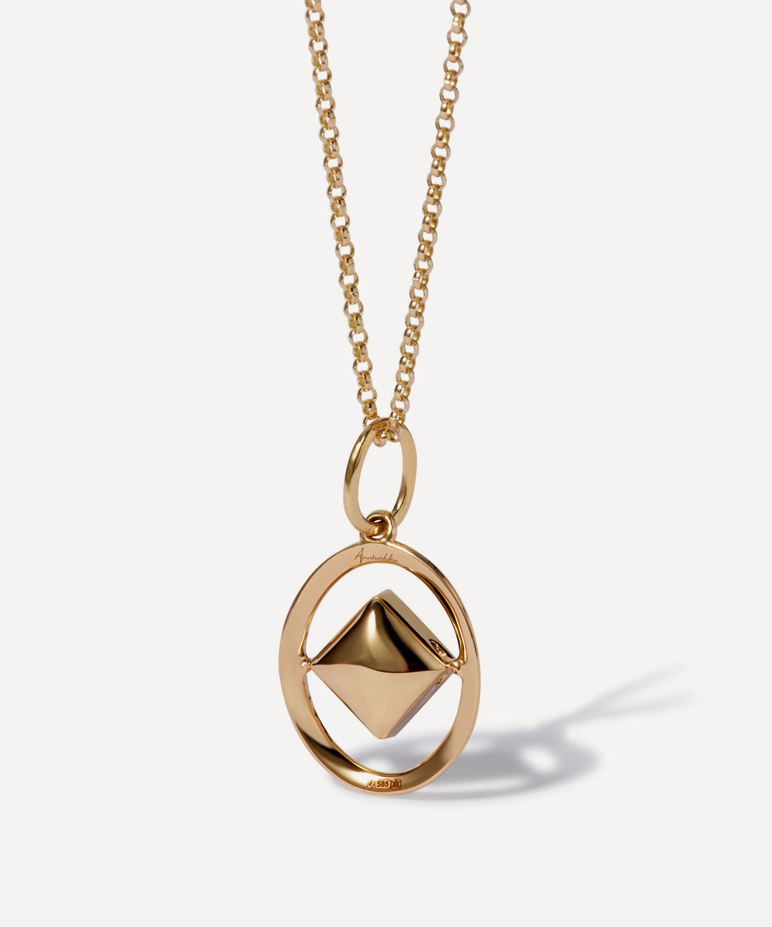 Annoushka - 14ct Gold Diamond Birthstone Pendant Necklace image number 1