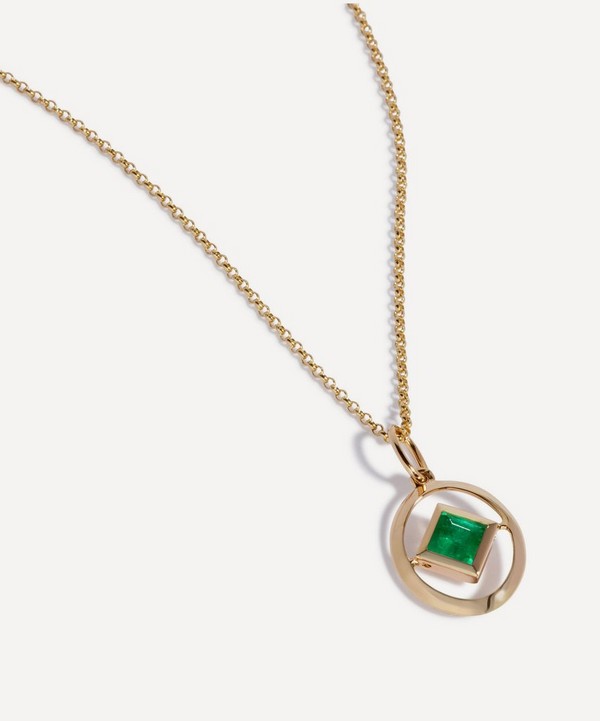 Annoushka - 14ct Gold Emerald Birthstone Pendant Necklace image number null