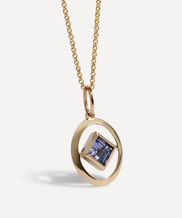 Annoushka - 14ct Gold Tanzanite Birthstone Pendant Necklace image number null