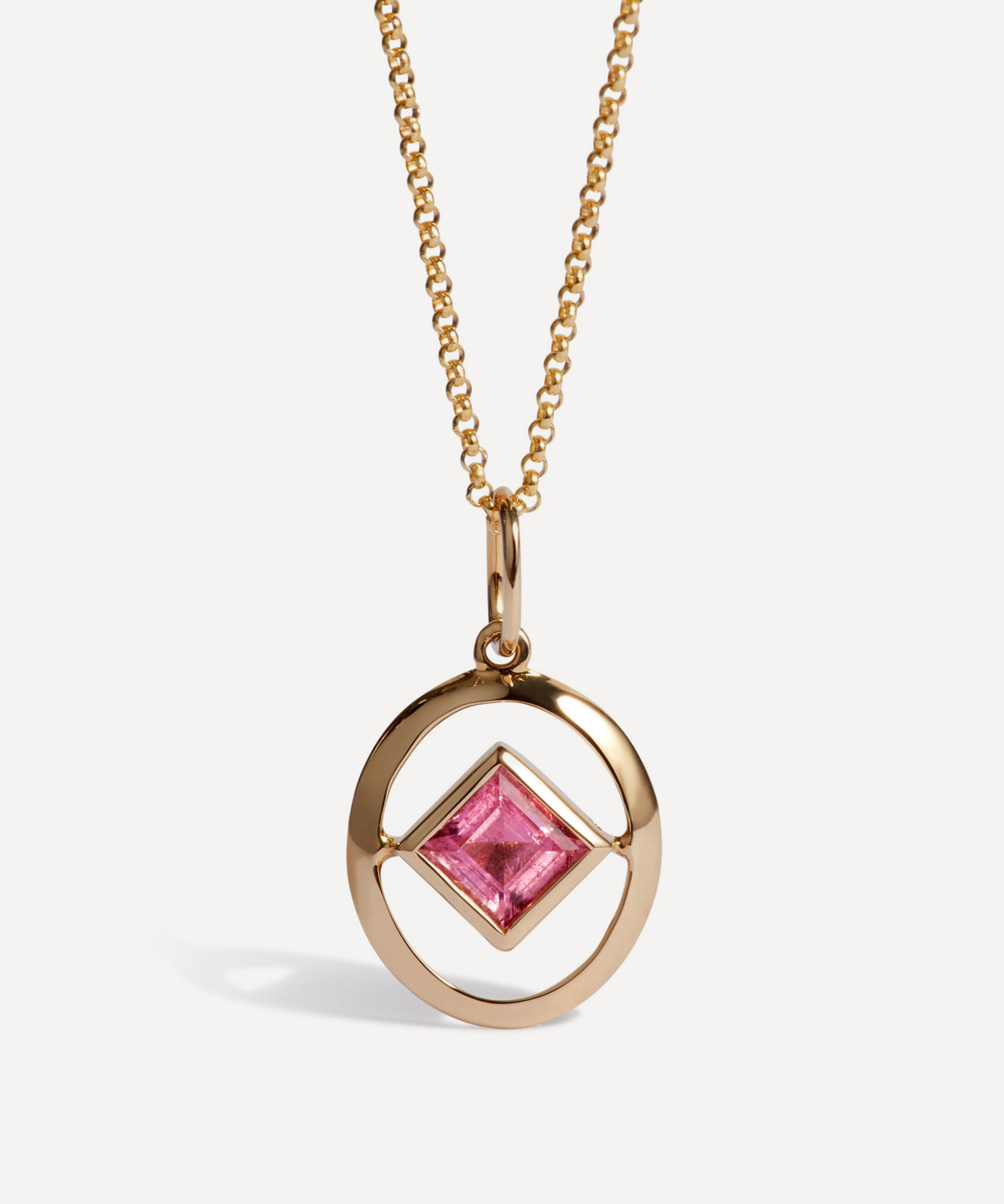 Annoushka - 14ct Gold Tourmaline Birthstone Pendant Necklace image number 0