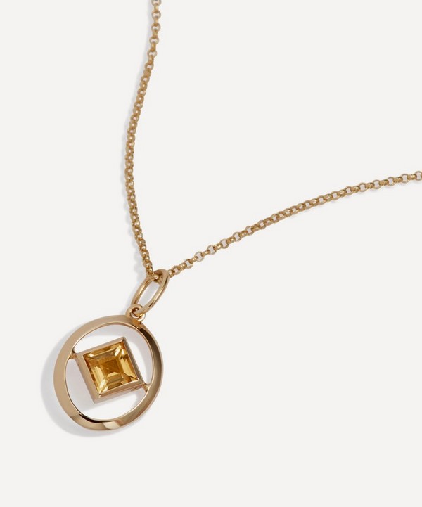 Annoushka - 14ct Gold Citrine Birthstone Pendant Necklace image number null