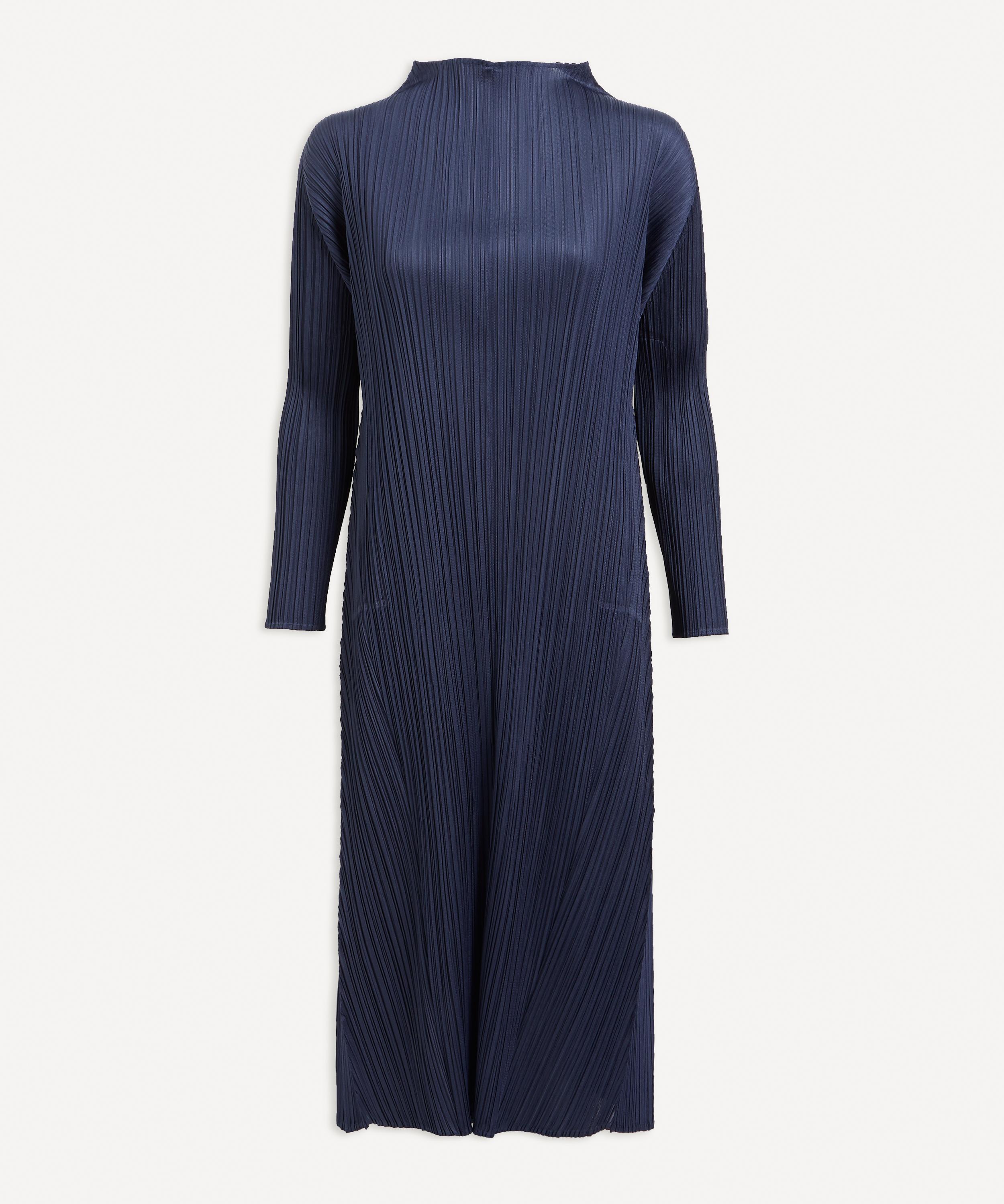 Pleats Please Issey Miyake - New Colourful High-Neck Loose Dress image number 