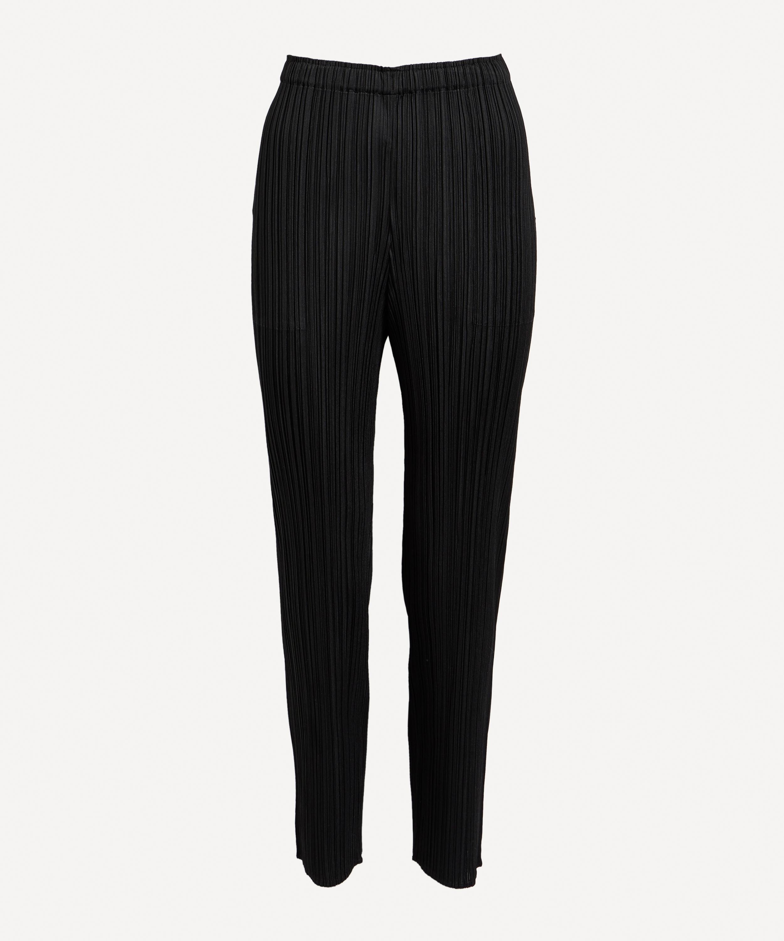 Pleats Please Issey Miyake - Basics Straight Leg Pleated Trousers image number 0