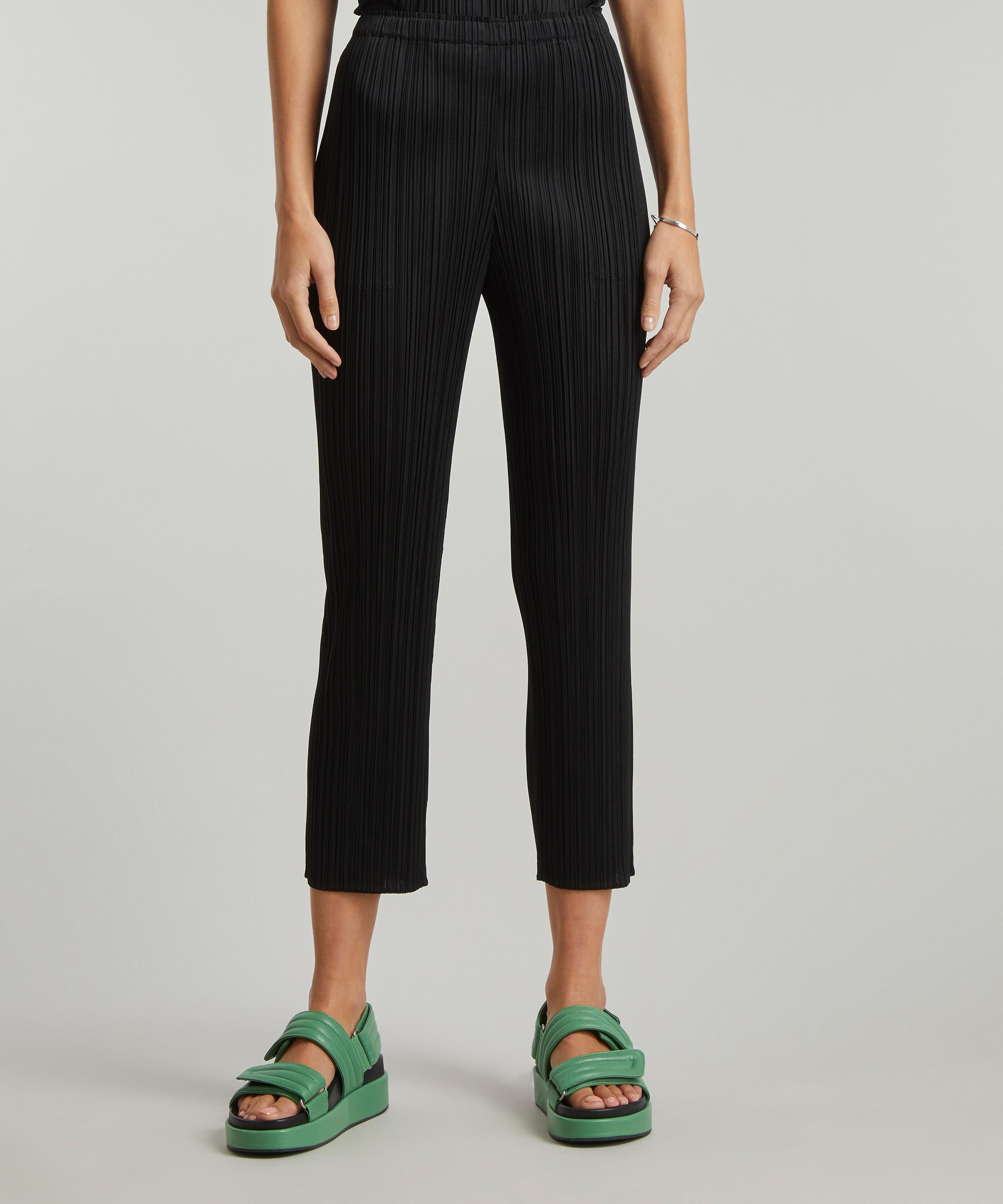 Pleats Please Issey Miyake Gray Basics Trousers