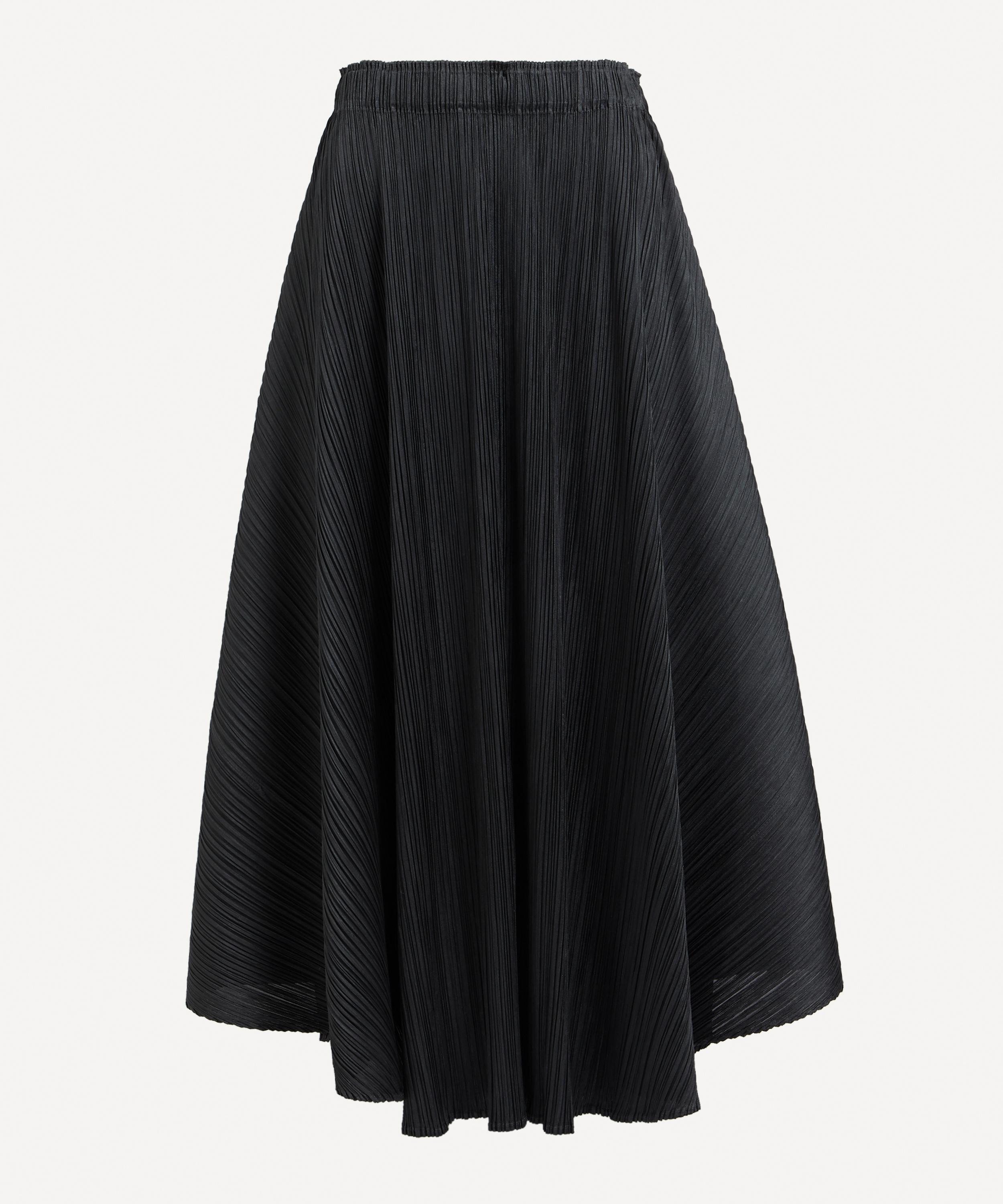 Luster Pleated Skirt