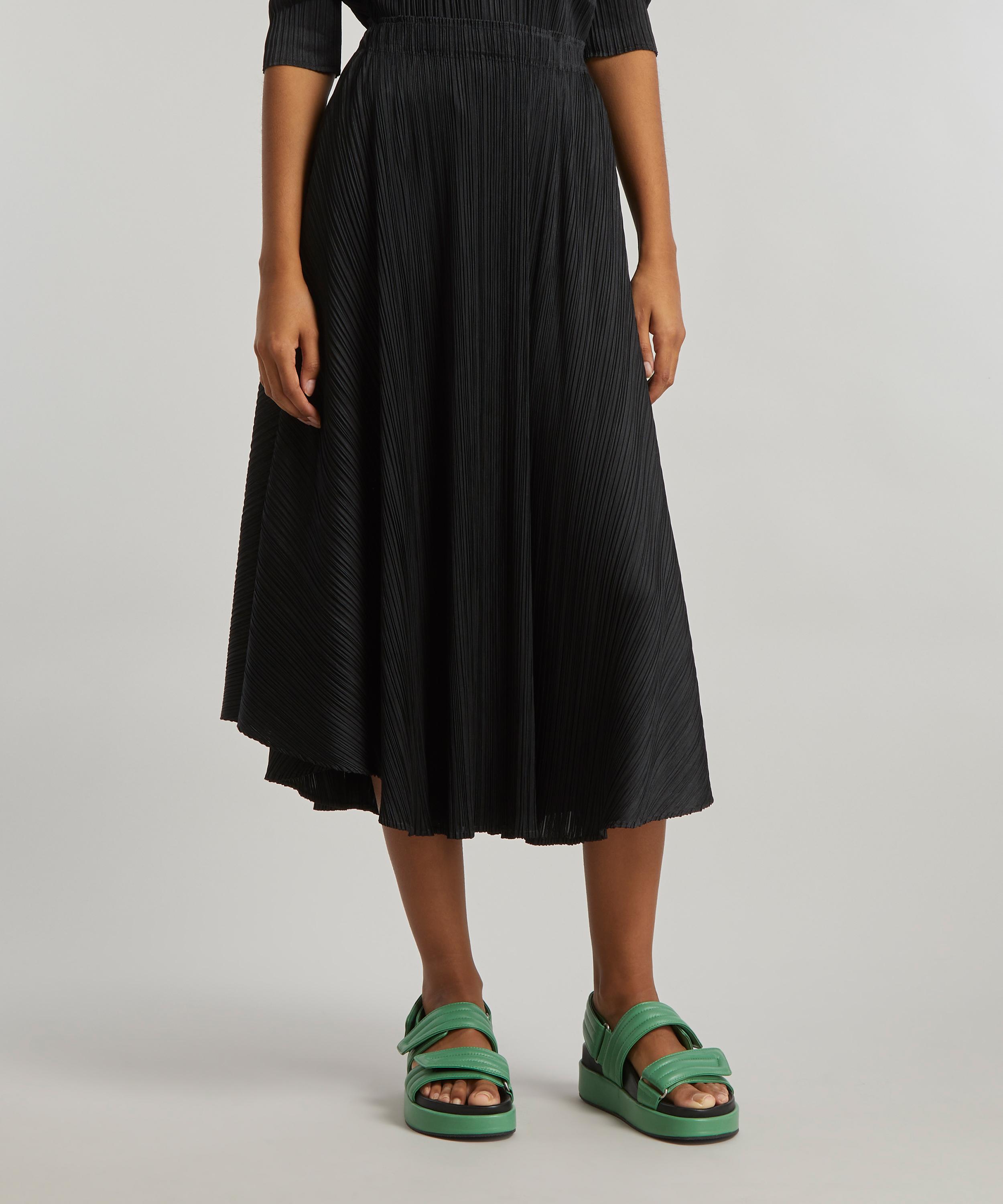 ポリエステルISSEY MIYAKE/long pleated skirt