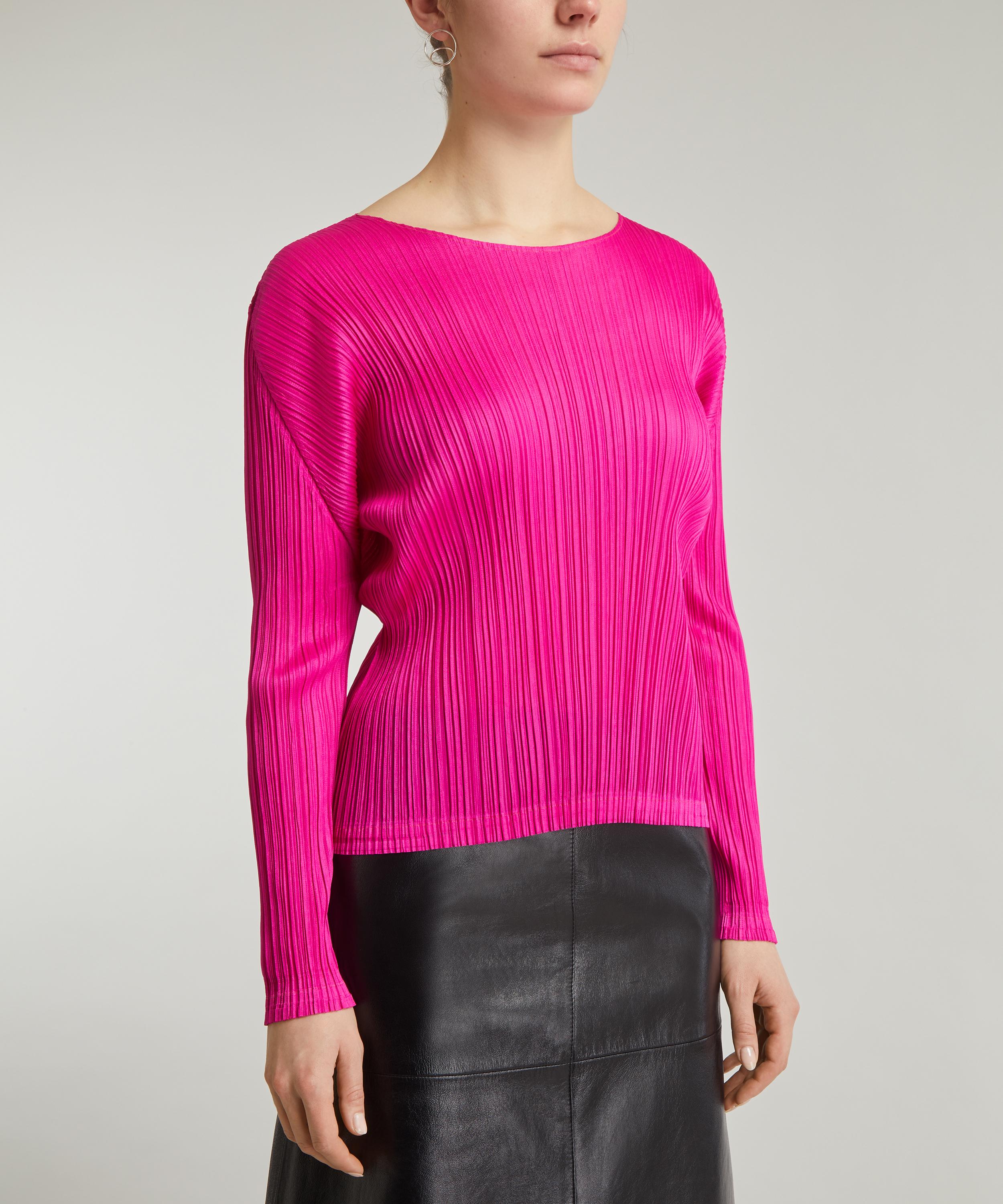 Pleats Please Issey Miyake - MC December Pleated Round-Neck Top image number 2