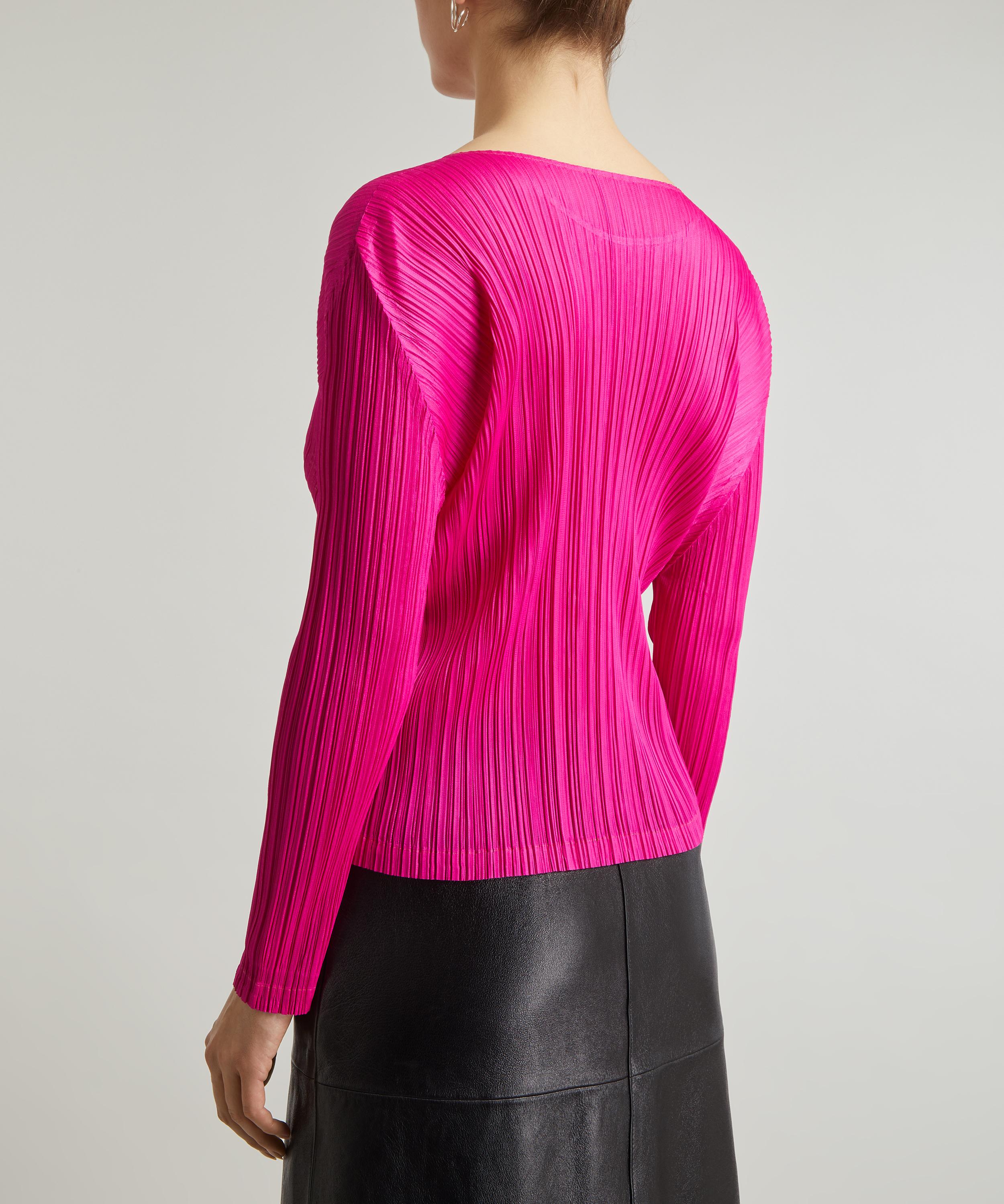 Pleats Please Issey Miyake - MC December Pleated Round-Neck Top image number 3