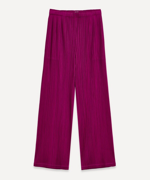 Pleats Please Issey Miyake - FORWARD 2 Straight-Leg Trousers image number null